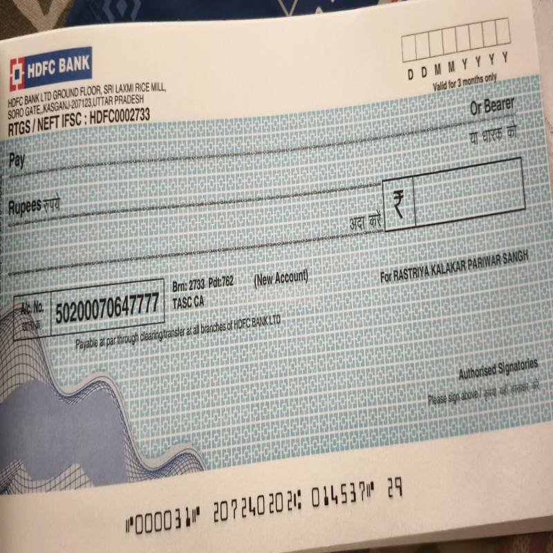 Cancelled Check